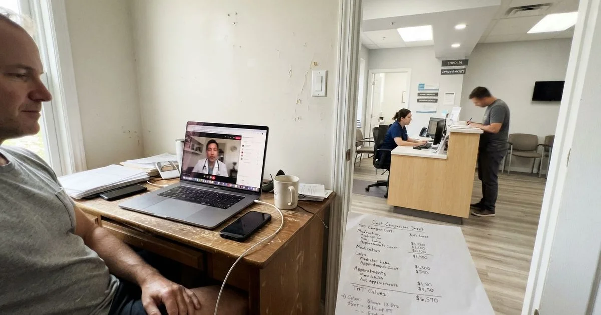Telehealth vs in-person TRT: which costs less in Florida?
